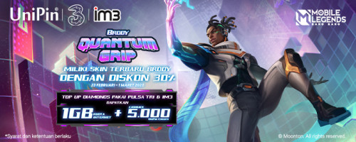 Miliki Skin Brody “Quantum Grip” dengan Diskon 30% dan Dapatkan Banyak Bonus Lainnya dari Tri & IM3!